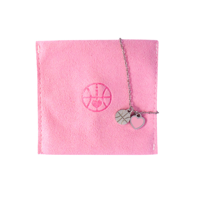 For the Love of the Game Necklace - Pink image 2
