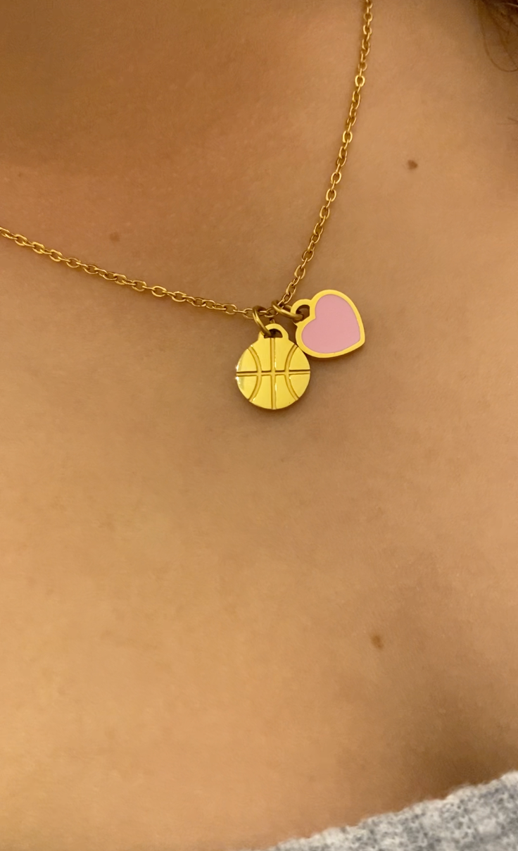 Love of the Game Basketball Necklace