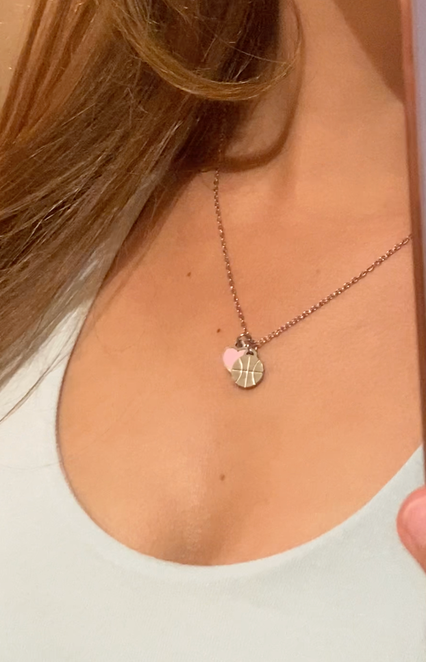 Love of the Game Basketball Necklace