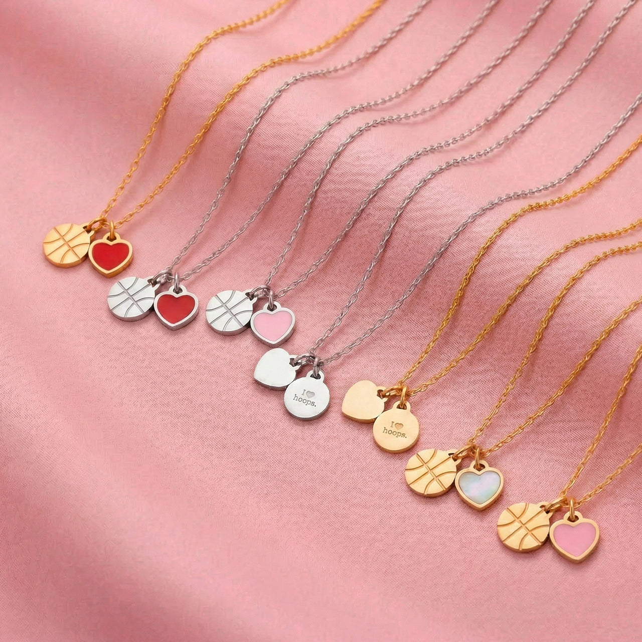 Love of the Game Basketball Necklace